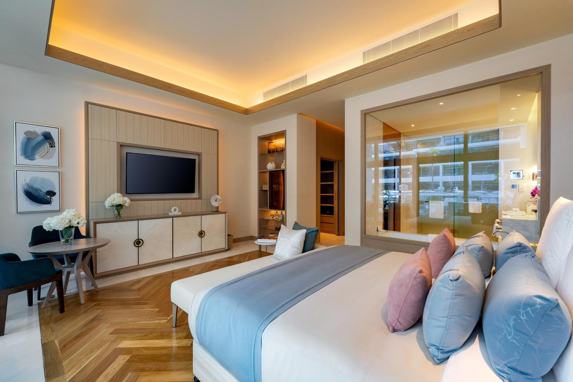 Hotel Five Luxe Dubaj Exteriér fotografie A bedroom at the hotel