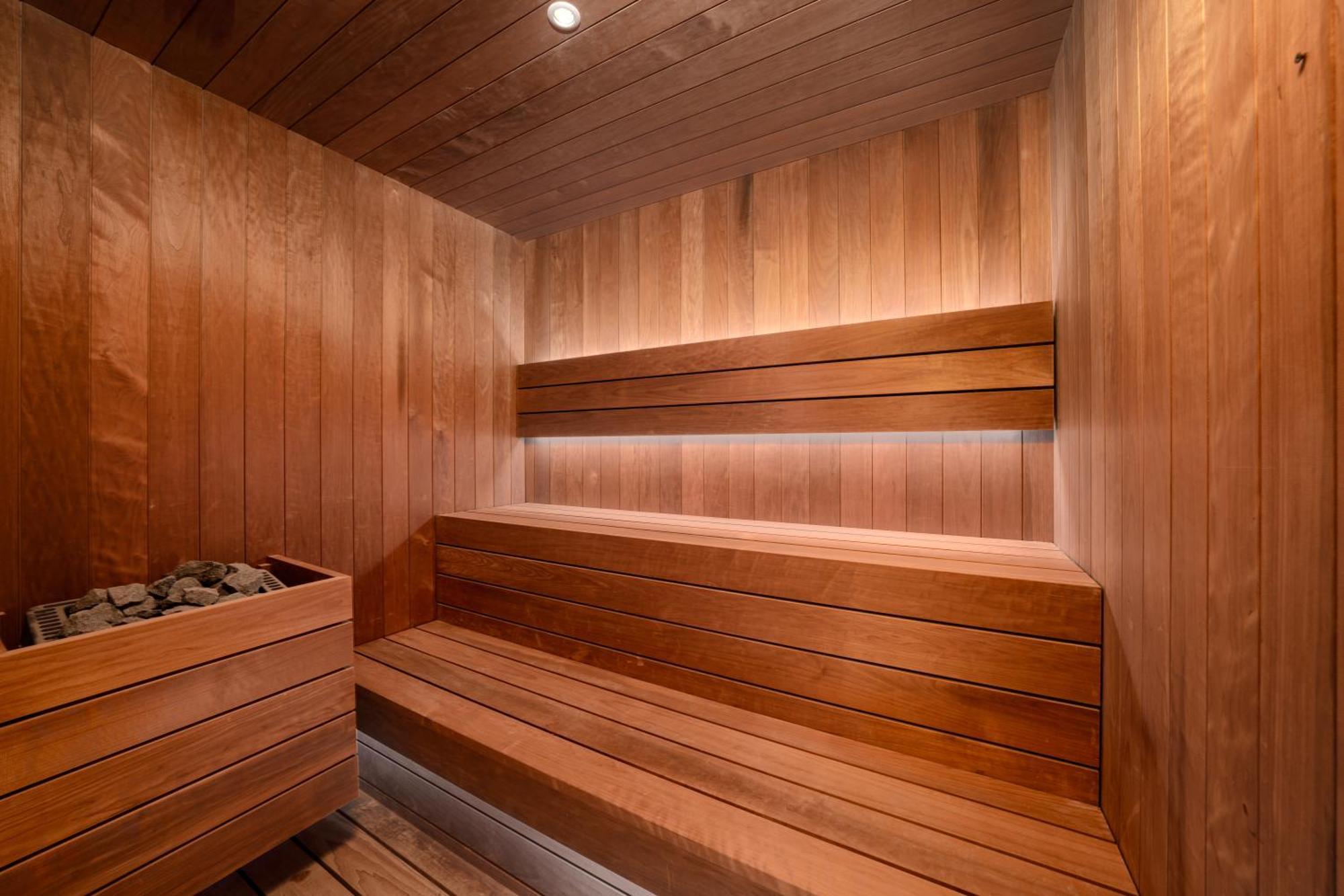 Hotel Five Luxe Dubaj Exteriér fotografie A modern Finnish sauna